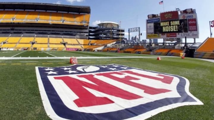 Oct 20, 2013; Pittsburgh, PA, USA; General interior view before the Pittsburgh Steelers host the Baltimore Ravens at Heinz Field. Mandatory Credit: Charles LeClaire-USA TODAY Sports