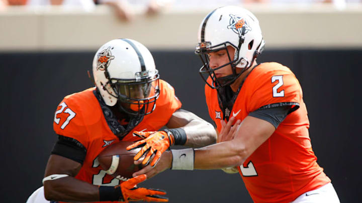 STILLWATER, OK - SEPTEMBER 17 : Quarterback Mason Rudolph