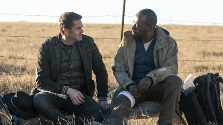 Garret Dillahunt as John Dorie, Lennie James as Morgan Jones - Fear the Walking Dead _ Season 4, Episode 5 - Photo Credit: Richard Foreman, Jr/AMC