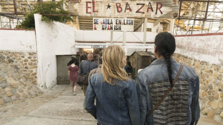 Kim Dickens as Madison Clark, Michael Greyeyes as Qaletaqa Walker- Fear the Walking Dead _ Season 3, Episode 10 - Photo Credit: Richard Foreman, Jr/AMC