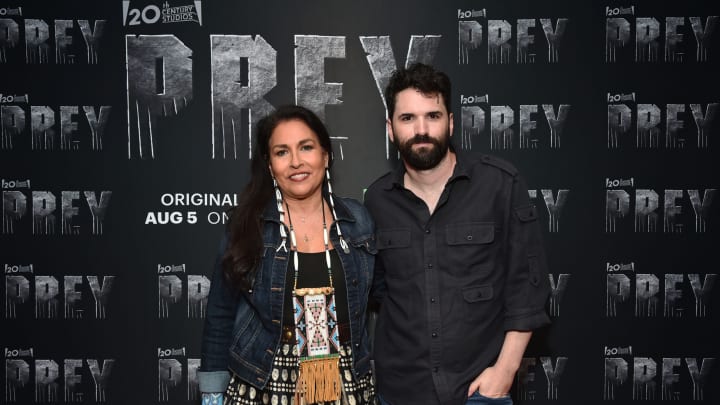 SANTA MONICA, CALIFORNIA – AUGUST 04: (L-R) Jhane Myers and Dan Trachtenberg attend the Prey Beyond Fest screening at Aero Theatre in Santa Monica, California on August 04, 2022. (Photo by Alberto E. Rodriguez/Getty Images for Disney)