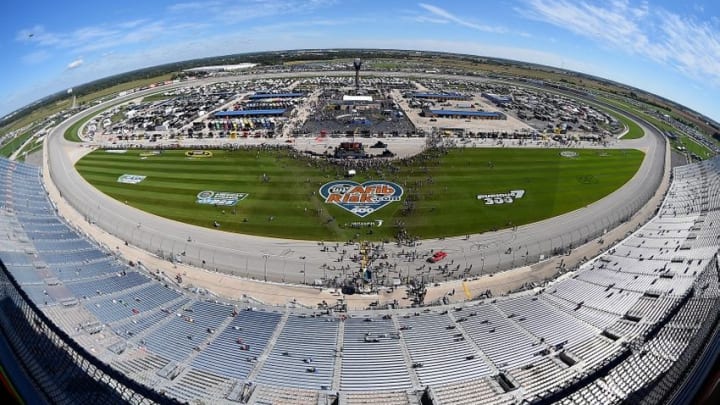 Sep 20, 2015; Joliet, IL, USA; An overall view of Chicagoland Speedway prior to the MyAfibRisk.com 400. Mandatory Credit: Jasen Vinlove-USA TODAY Sports