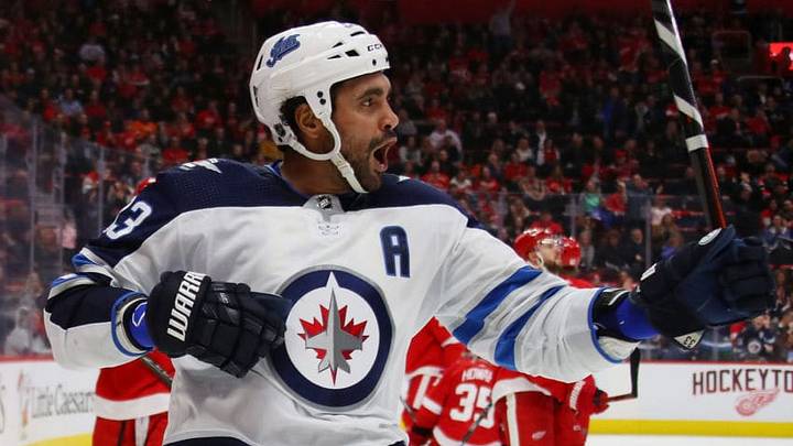 Fantasy Hockey: DETROIT, MI - OCTOBER 26: Dustin Byfuglien #33 of the Winnipeg Jets celebrates his third period goal while paying the Detroit Red Wings at Little Caesars Arena on October 26, 2018 in Detroit, Michigan. Winnipeg won the game 2-1.(Photo by Gregory Shamus/Getty Images) Fantasy Hockey: DETROIT, MI - OCTOBER 26: Dustin Byfuglien #33 of the Winnipeg Jets celebrates his third period goal while paying the Detroit Red Wings at Little Caesars Arena on October 26, 2018 in Detroit, Michigan. Winnipeg won the game 2-1.(Photo by Gregory Shamus/Getty Images)