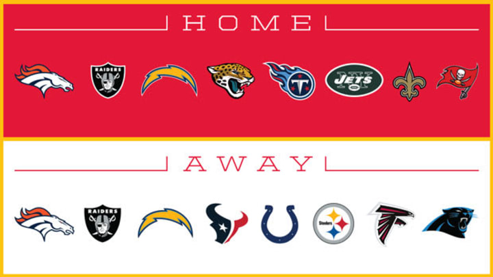 KC Chiefs 2016 Opponents