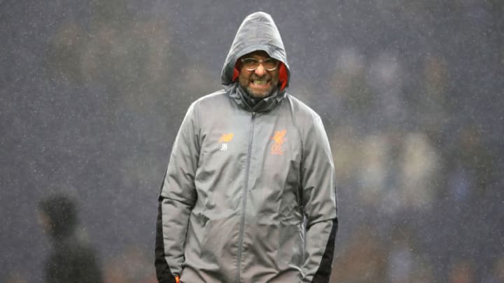 PORTO, PORTUGAL - FEBRUARY 14: Jurgen Klopp, Manager of Liverpool during the UEFA Champions League Round of 16 First Leg match between FC Porto and Liverpool at Estadio do Dragao on February 14, 2018 in Porto, Portugal. (Photo by Julian Finney/Getty Images)