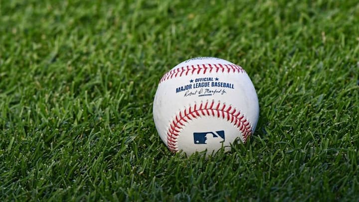 Sep 30, 2016; Kansas City, MO, USA; A general view of a baseball prior to a game between the Kansas City Royals and the Cleveland Indians at Kauffman Stadium. Mandatory Credit: Peter G. Aiken-USA TODAY Sports