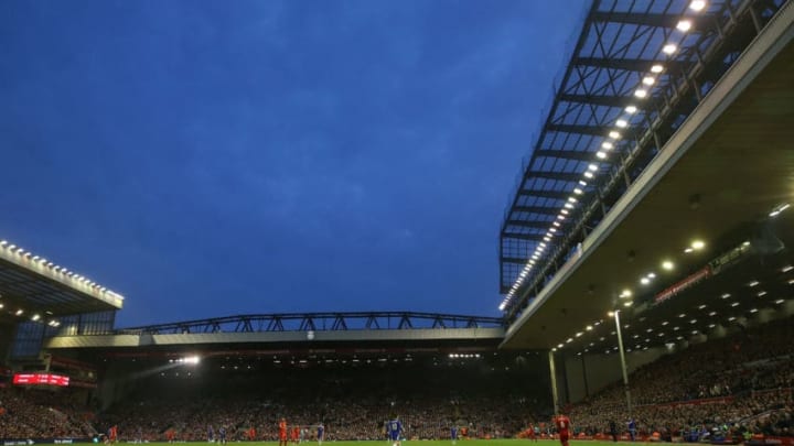 LIVERPOOL, ENGLAND - MAY 11: A general view during the Barclays Premier League match between Liverpool and Chelsea at Anfield on May 11, 2016 in Liverpool, England. (Photo by Chris Brunskill/Getty Images)