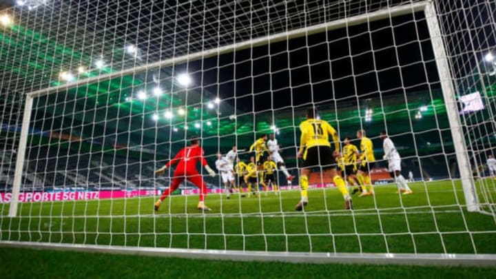 Borussia Dortmund conceded three set piece goals against Gladbach (Photo by WOLFGANG RATTAY/POOL/AFP via Getty Images)