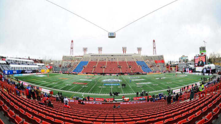 A general view of the interior of McMahon Stadium. (Photo by Derek Leung/Getty Images)