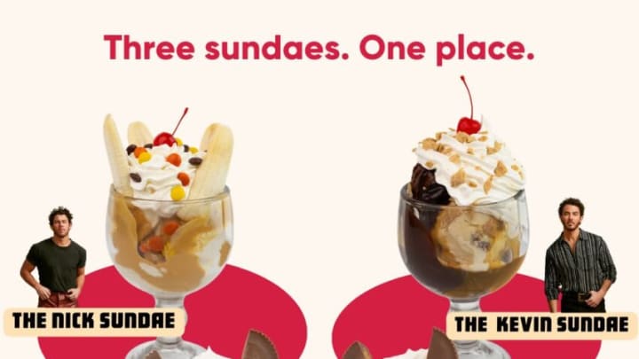 Jonas Brothers Partner with Friendly’s Restaurants for Limited Edition Sundaes. Image Courtesy of Friendly's