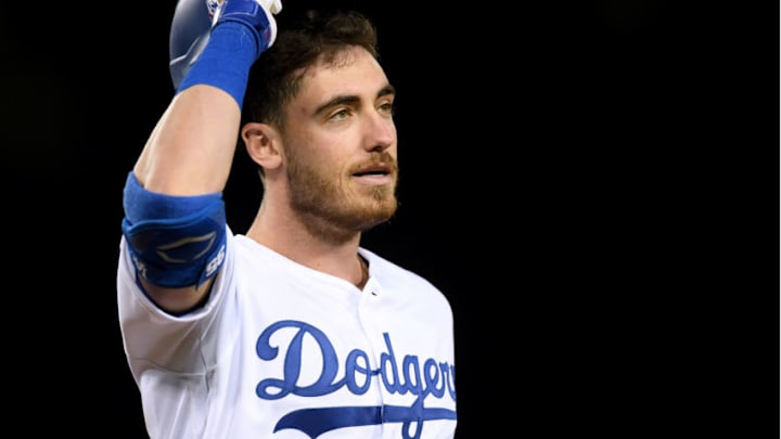 LOS ANGELES, CALIFORNIA - MAY 28: Cody Bellinger #35 of the Los Angeles Dodgers during the seventh inning against the New York Mets at Dodger Stadium on May 28, 2019 in Los Angeles, California. (Photo by Harry How/Getty Images)
