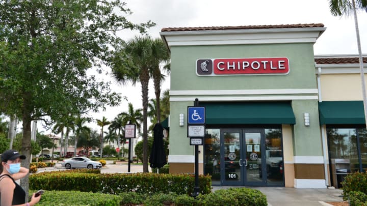 MIRAMAR, FL - MAY 20: General view of Chipotle restaurant after it re-opened for indoor dining business on May 20, 2020 in Miramar, Florida. Chipotle re-opened approximately two months after shutting its doors to indoor dining due to the coronavirus pandemic, as Broward County starts the first phase one of the state's re-opening plan. (Photo by Johnny Louis/Getty Images)