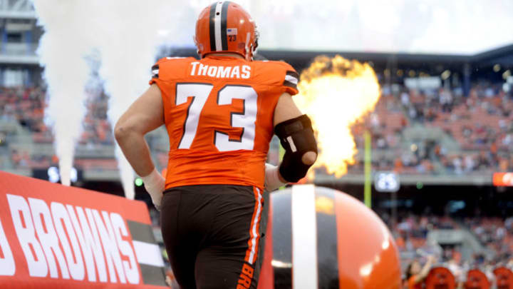 CLEVELAND, OH - DECEMBER 13, 2015: Left tackle Joe Thomas