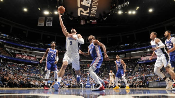 Nikola Vucevic provided a consistent presence for the Orlando Magic as they burst through in the fourth quarter for a win. (Photo by Fernando Medina/NBAE via Getty Images)