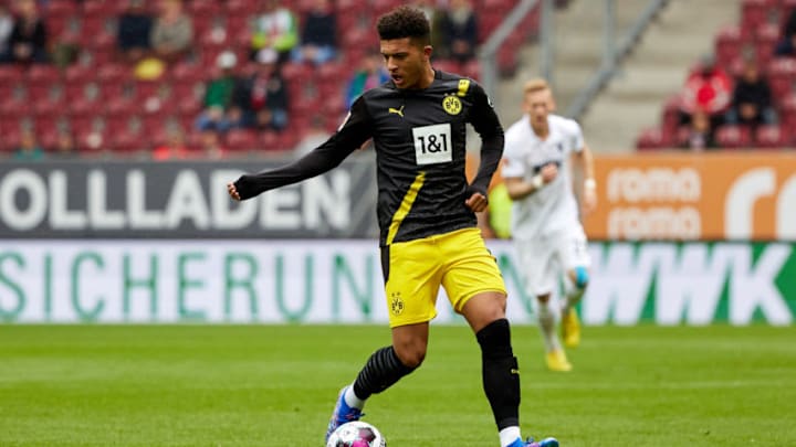 Liverpool, Jadon Sancho (Photo by Peter Fastl/DeFodi Images via Getty Images)