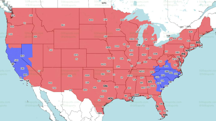 NFL Week 1: TV Schedule and Broadcast Map