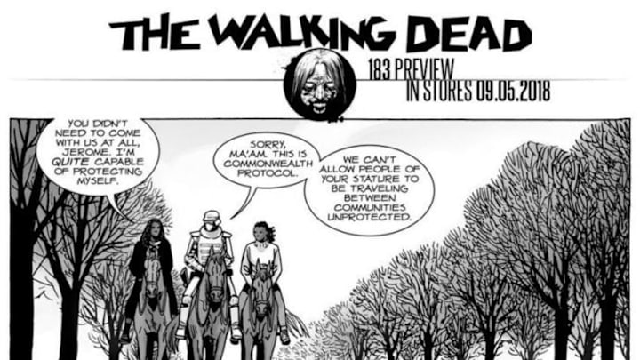 The Walking Dead 183 preview panels - Image Comics and Skybound