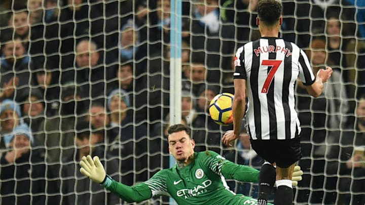 Newcastle United's English midfielder Jacob Murphy.(OLI SCARFF/AFP via Getty Images)