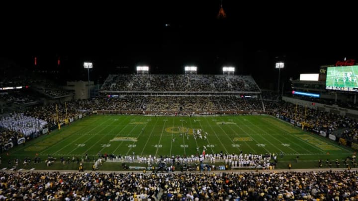 ATLANTA, GA - NOVEMBER 02: A general view of Bobby Dodd Stadium during the game between the Georgia Tech Yellow Jackets and the Pittsburgh Panthers on November 2, 2013 in Atlanta, Georgia. (Photo by Kevin C. Cox/Getty Images)