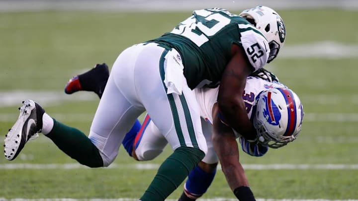 David Harris, New York Jets. (Photo by Jeff Zelevansky/Getty Images)