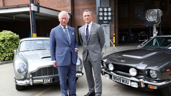 IVER HEATH, ENGLAND - JUNE 20: Prince Charles, Prince of Wales meets with actor Daniel Craig during a visit to the James Bond set at Pinewood Studios on June 20, 2019 in Iver Heath, England. HRH is the Royal Patron of The British Film Institute and the Intelligence Services. (Photo by Chris Jackson/Getty Images)