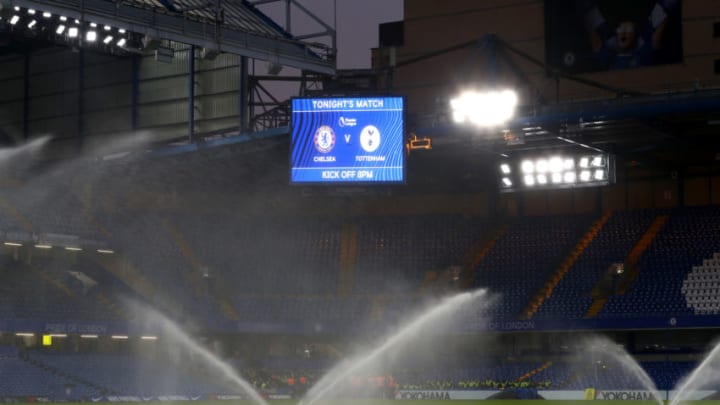 LONDON, ENGLAND - FEBRUARY 27: General view inside the stadium prior to the Premier League match between Chelsea FC and Tottenham Hotspur at Stamford Bridge on February 27, 2019 in London, United Kingdom. (Photo by Clive Rose/Getty Images)
