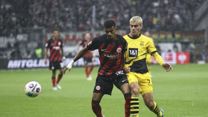 Gio Reyna and Ansgar Knauff. (Photo by Christof Koepsel/Getty Images)