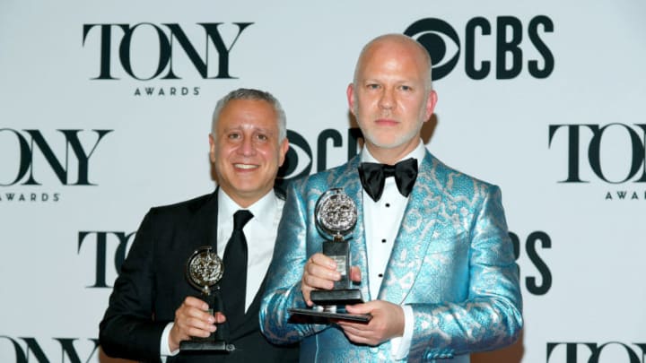 NEW YORK, NEW YORK - JUNE 09: (L-R) David Stone and Ryan Murphy, winners of the award for Best Revival of a Play for “The Boys in the Band,” poses in the press room for the 73rd Annual Tony Awards at 3 West Club on June 9, 2019 in New York City. (Photo by Mike Coppola/Getty Images for Tony Awards Productions)