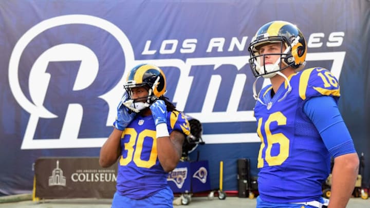 October 21, 2018: Los Angeles Rams quarterback Jared Goff (16) in