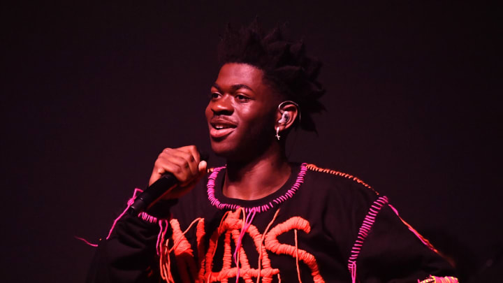 LOS ANGELES, CALIFORNIA – JANUARY 23: Lil Nas X performs onstage during Spotify Hosts “Best New Artist” Party at The Lot Studios on January 23, 2020 in Los Angeles, California. (Photo by Frazer Harrison/Getty Images for Spotify)