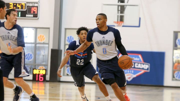 NEWCASTLE, OK - OCTOBER 04: Russell Westbrook