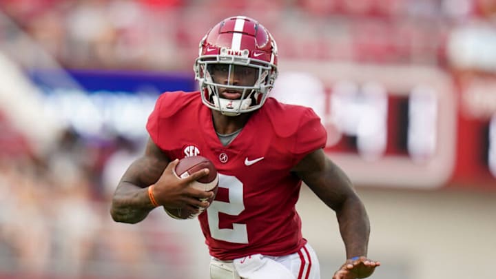 Jalen Milroe Mandatory Credit: Marvin Gentry-USA TODAY Sports