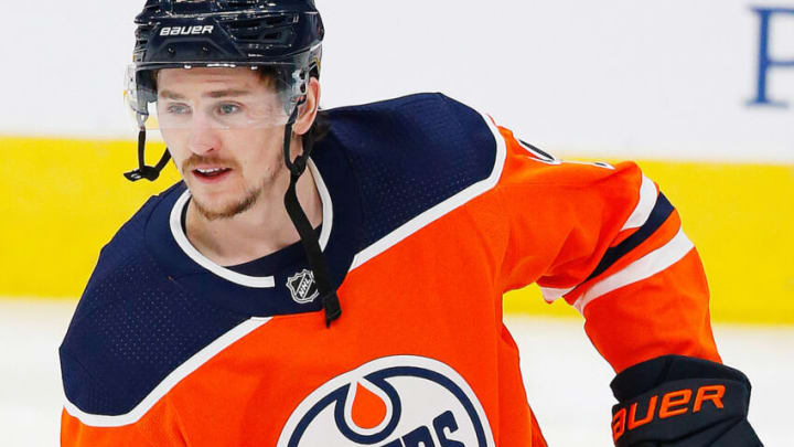 Edmonton Oilers forward Josh Archibald #15 Mandatory Credit: Perry Nelson-USA TODAY Sports