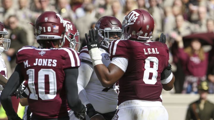 DeMarvin Leal, Texas A&M Football. Mandatory Credit: John Glaser-USA TODAY Sports