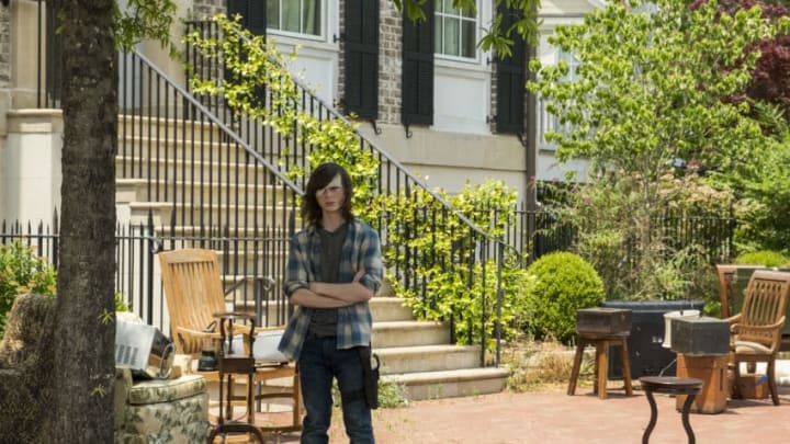 Chandler Riggs as Carl Grimes - The Walking Dead _ Season 7, Episode 4 - Photo Credit: Gene Page/AMC