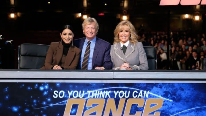 SO YOU THINK YOU CAN DANCE: Pictured L-R: Vanessa Hudgens, Nigel Lythgoe and Mary Murphy judge the competition at the New York auditions for SO YOU THINK YOU CAN DANCE airing Monday, June 12 (8:00-9:00 PM ET/PT) on FOX. ©2017 Fox Broadcasting Co. CR: Adam Rose/FOX
