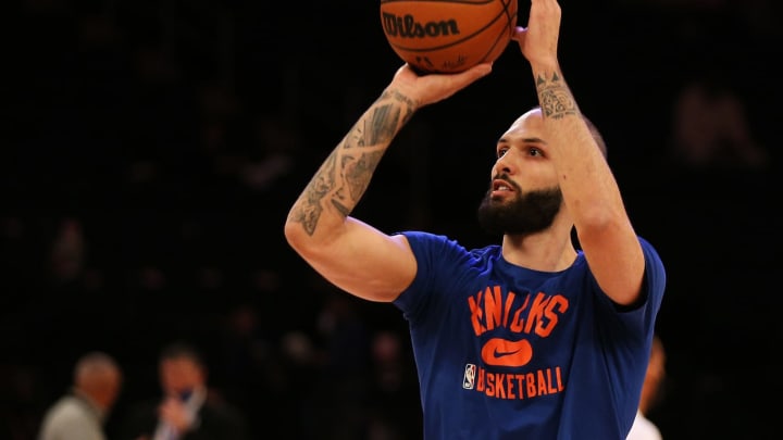 Evan Fournier, New York Knicks. (Photo by Andy Marlin/USA TODAY Sports)