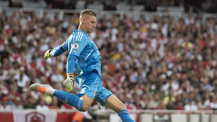 LONDON, ENGLAND – AUGUST 27: Bernd Leno of Fulham during the Premier League match between Arsenal FC and Fulham FC at Emirates Stadium on August 27, 2022 in London, England. (Photo by Visionhaus/Getty Images)