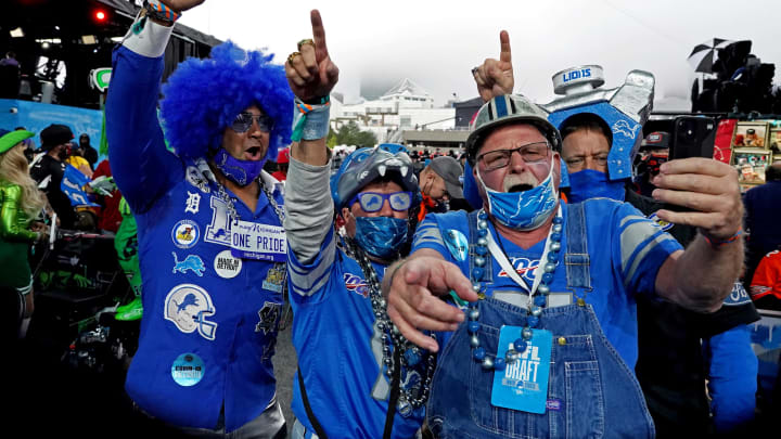Detroit Lions fans (Photo by Kirby Lee-USA TODAY Sports)