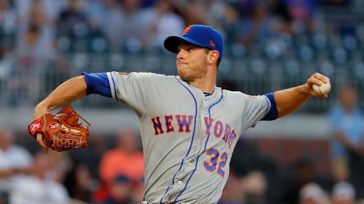 ATLANTA, GA - MAY 29: Steven Matz #32 of the New York Mets pitches in the first inning against the Atlanta Braves at SunTrust Park on May 29, 2018 in Atlanta, Georgia. (Photo by Kevin C. Cox/Getty Images)