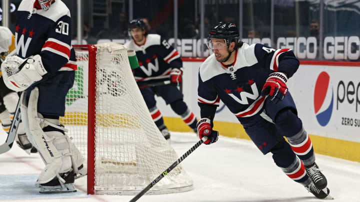 Brenden Dillon, Washington Capitals (Photo by Patrick Smith/Getty Images)