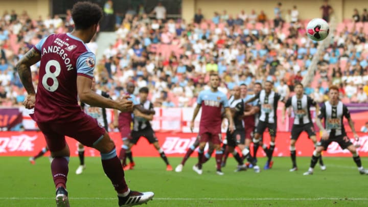 SHANGHAI, CHINA - JULY 20: Felipe Anderson of West Ham United in action during the Premier League Asia Trophy 2019 match between West Ham United and Newcastle United at Shanghai Hongkou Stadium on July 20, 2019 in Shanghai, China. (Photo by Lintao Zhang/Getty Images for Premier League)