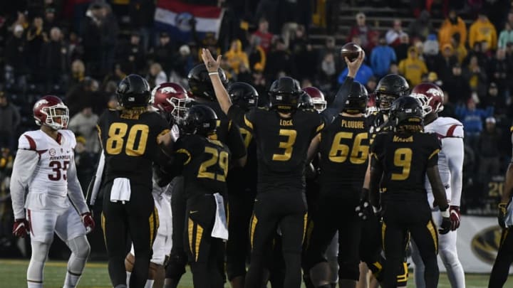 COLUMBIA, MO - NOVEMBER 25: Quarterback Drew Lock