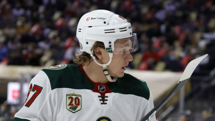 Kirill Kaprizov had 27 goals and 54 points in his first season with the Minnesota Wild this year, leading the team in both categories (Photo by Ethan Miller/Getty Images)