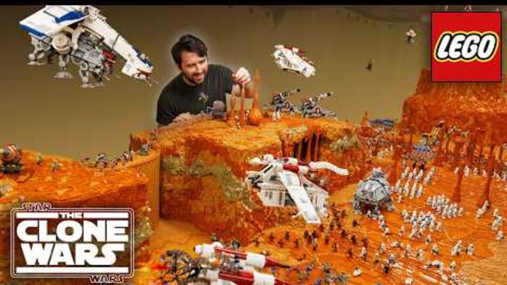Building Geonosis in 9 minutes! LEGO Star Wars MOC Timelapse