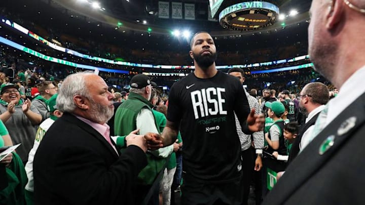 Marcus Morris, Boston Celtics, New York Knicks (Photo by Adam Glanzman/Getty Images)