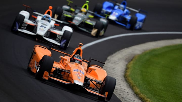 INDIANAPOLIS, IN - MAY 28: Fernando Alonso of Spain, driver of the #29 McLaren-Honda-Andretti Honda (Photo by Jared C. Tilton/Getty Images)