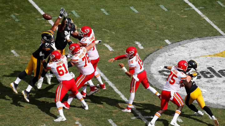 Patrick Mahomes #15 of the Kansas City Chiefs (Photo by Justin K. Aller/Getty Images)