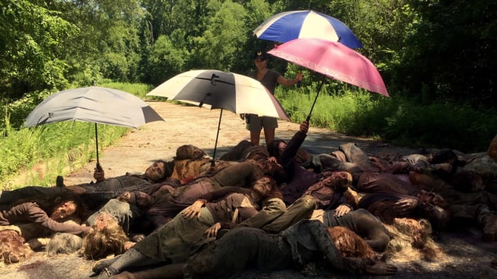 Behind the scenes: The Walking Dead 707. Photo credit: Rosemary Rodriguez