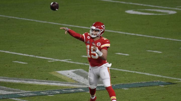 Patrick Mahomes #15 of the KC Chiefs - (Photo by Focus on Sport/Getty Images)